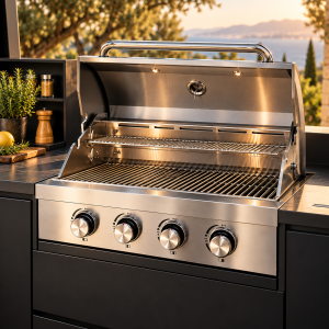 Barbecue à gaz encastrable inox 304 – 700 mm