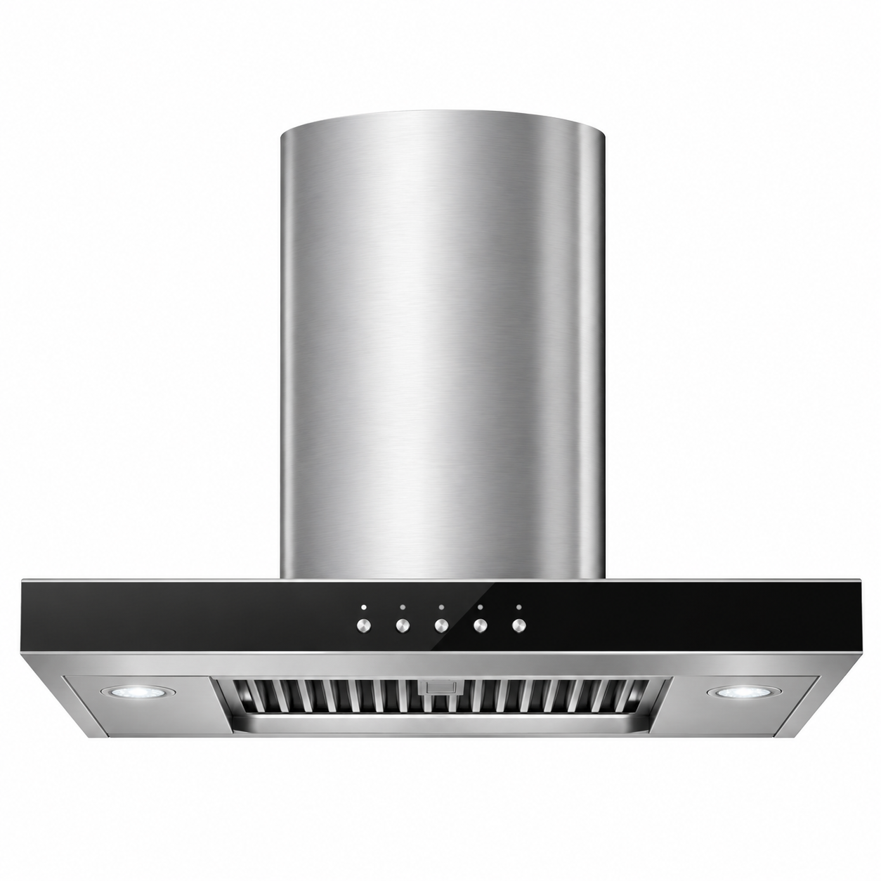 Hotte aspirante inox 900 m³/h – Cuisine extérieure 2 Hotte aspirante moderne en inox et noir